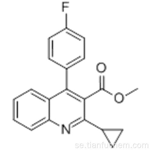3-kinolinkarboxylsyra, 2-cyklopropyl-4- (4-fluorofenyl), metylester CAS 121659-86-7